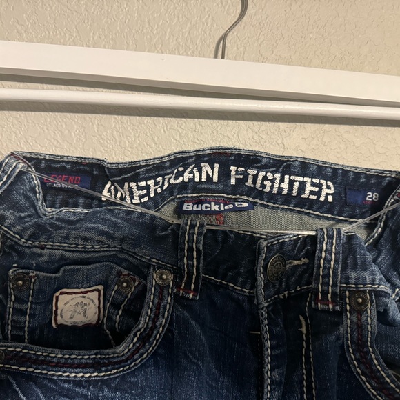 America fighter buckle Jeans men - Picture 2 of 3